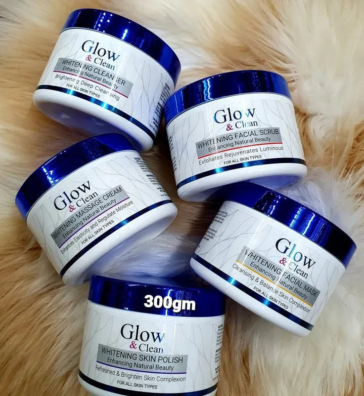 Glow & Clean Whitening 5 Steps Facial Kit