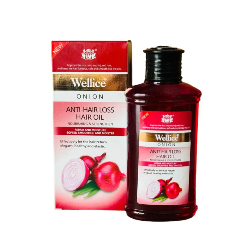Wellice Onion Hair Oil 150ml – Control Hair Fall & Dandruff
