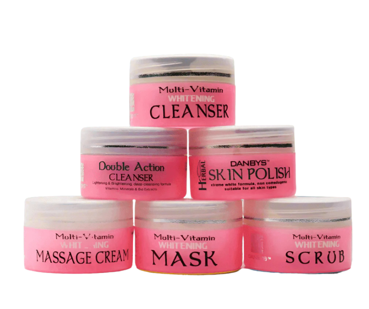 Danbys Multivitamin Whitening Facial Set Small 6 pcs