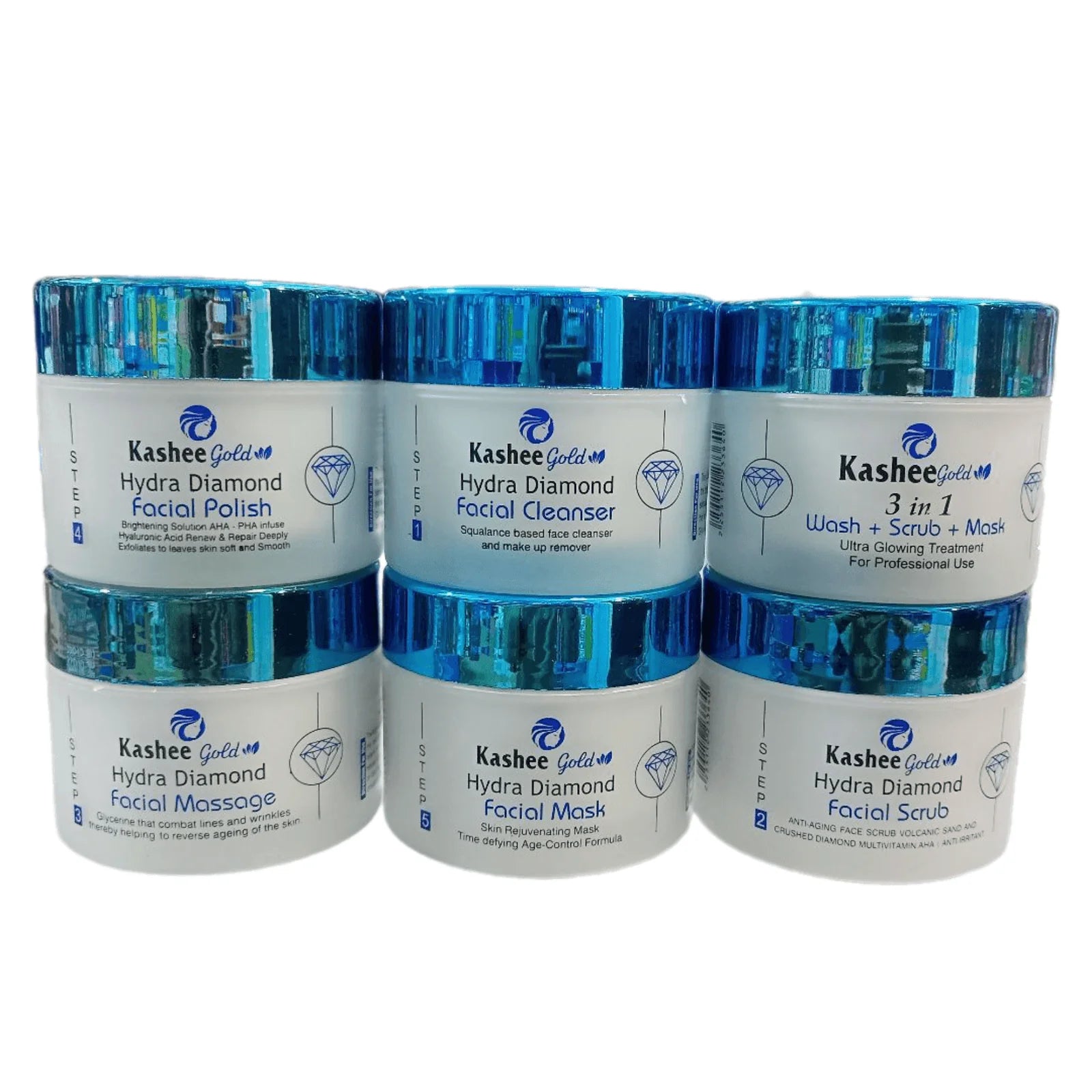 Kashee Gold Hydra Facial Kit Pack of 6 - Comprehensive Hydration & Radiance | MA Skin & Scents