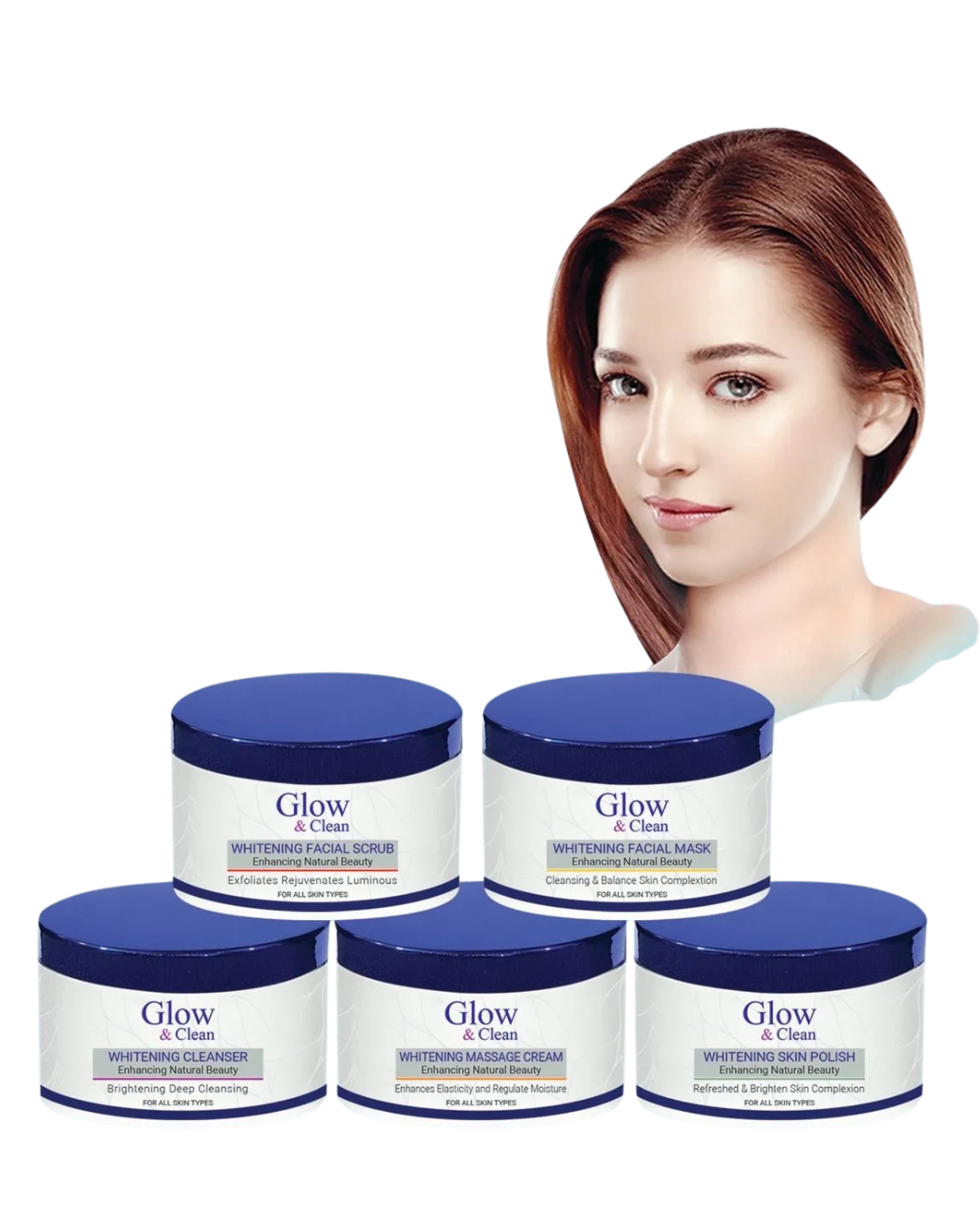 Glow & Clean Whitening 5 Steps Facial Kit