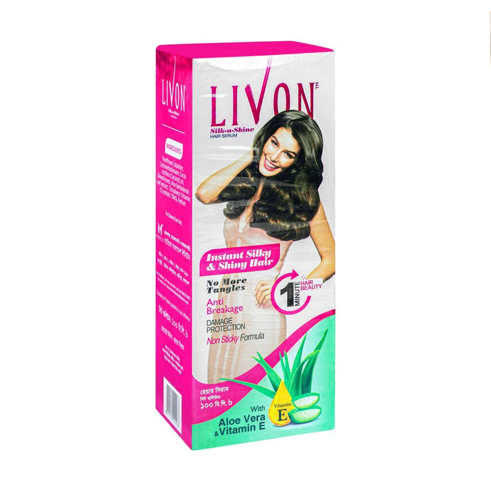 Livon Hair Serum With Aloe Vera & Vitamin E 100ml